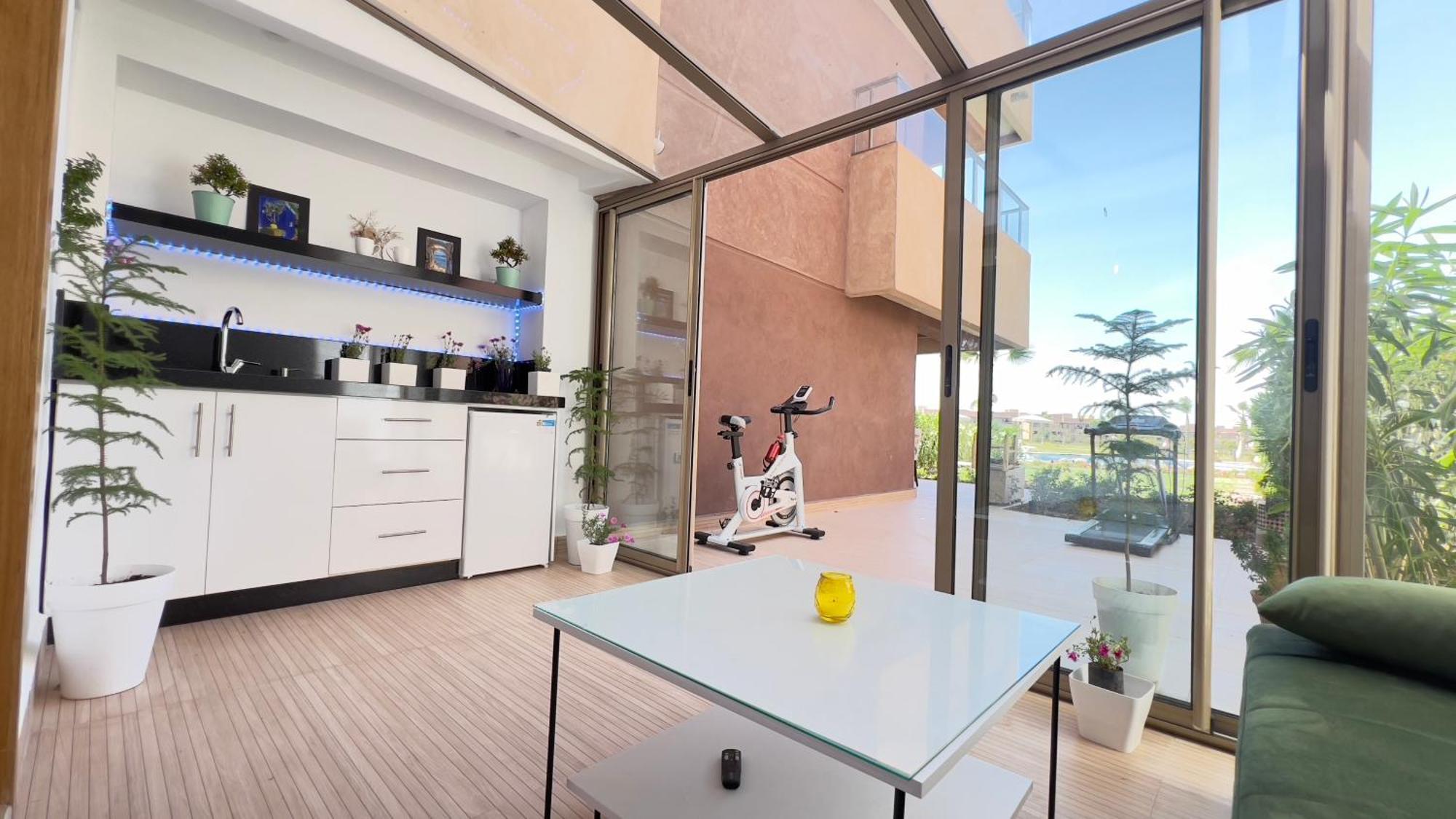 Appartement De Luxe Avec Jardin Vue Sur La Piscine Golf Securise 24H Sur 24 A 5 Minutes De L Aeroport Marrakesh Luaran gambar