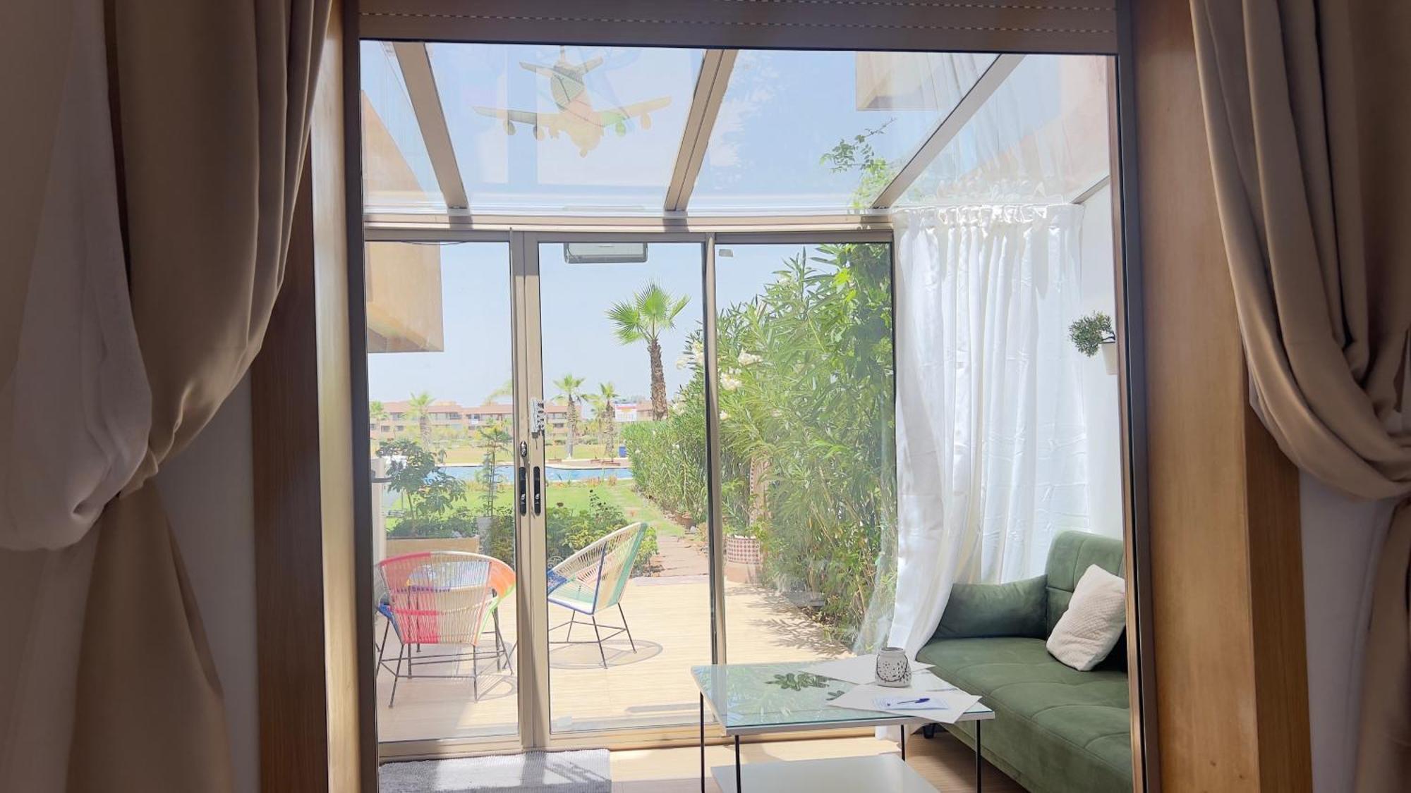 Appartement De Luxe Avec Jardin Vue Sur La Piscine Golf Securise 24H Sur 24 A 5 Minutes De L Aeroport Marrakesh Luaran gambar
